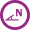 icono ángulo de emisión estrecho